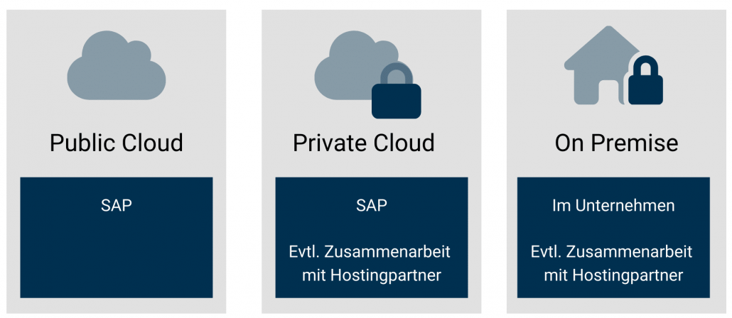 Verschiedene Betriebsmodelle von SAP im Überblick