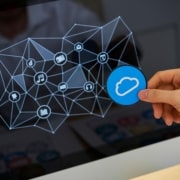 Designer Working on Cloud Service App